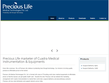 Tablet Screenshot of preciouslife.co.in